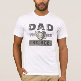 Camiseta Papá Legend Funny Cita Día de los Padres Blancos