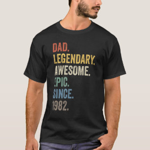 Camiseta Papa Legendario Espectacular Épico Desde El Nacimi