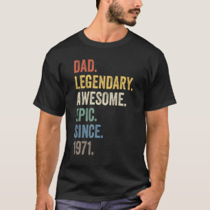 Camiseta Papa Legendario Espectacular Épico Desde El Nacimi