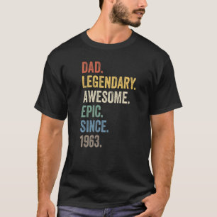 Camiseta Papa Legendario Espectacular Épico Desde El Nacimi