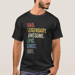 Camiseta Papa Legendario Espectacular Épico Desde El Nacimi
