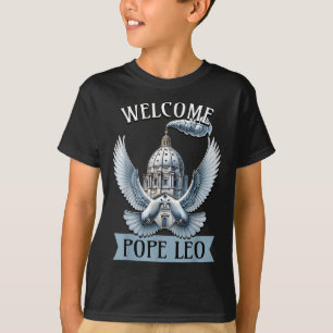 Camiseta Papa Leo Bienvenida Al Papa León 2025