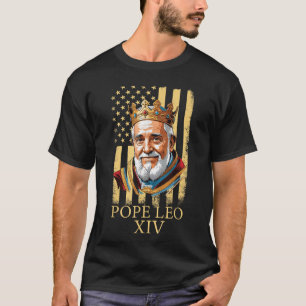Camiseta Papa Leo Xiv, Bandera Americana 2025 Vaticano Leo