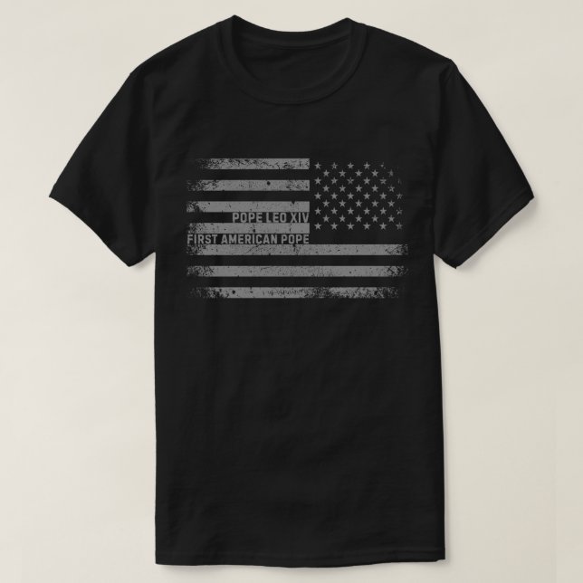 Camiseta Papa León XIV, Histórico Primer Papa Norteamerican (Diseño del anverso)
