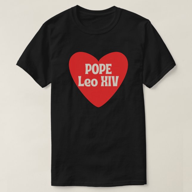 Camiseta Papa León XIV, Histórico Primer Papa Norteamerican (Diseño del anverso)