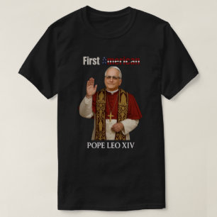 Camiseta Papa León XIV: Primer Papa Americano   Religioso D