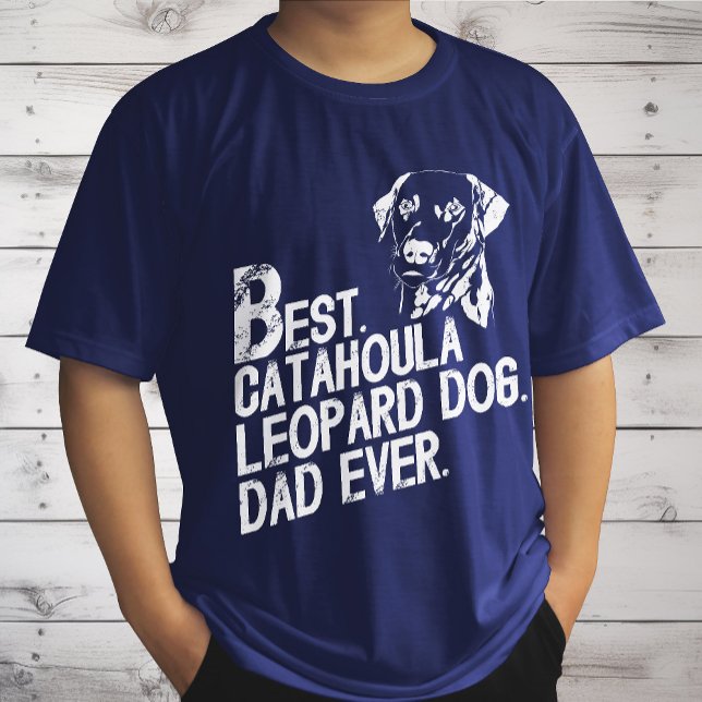 Camiseta Papá leopardo de Catahoula, cosecha de dueños de p (Subido por el creador)