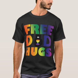 Camiseta Papá libre abraza a los hombres LGBT del orgullo a