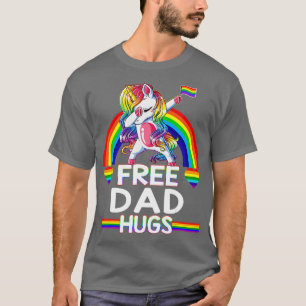 Camiseta Papá libre abraza al padre arcoiris del orgullo LG