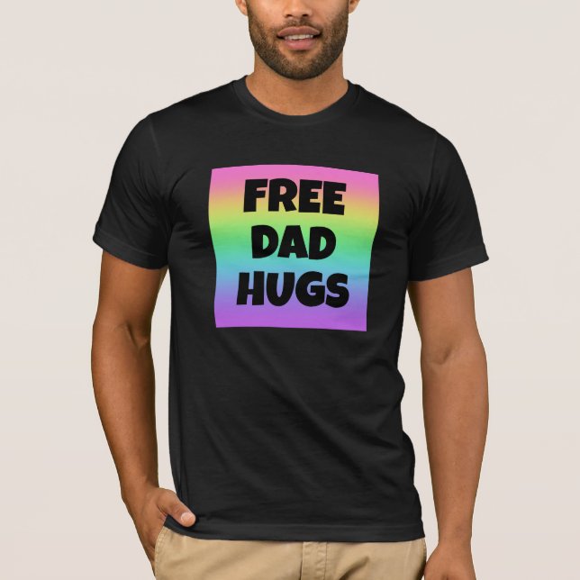 Camiseta Papá libre abraza el arco iris (Anverso)