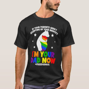 Camiseta Papá libre abraza el orgullo gay LGBT Mes LGBTQ Be