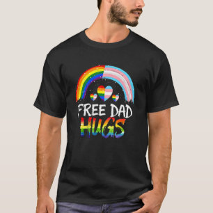 Camiseta Papá Libre abraza Orgullo de Papá Bandera Lgbt Org