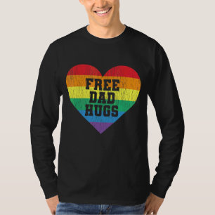 Camiseta Papá Libre Abraza Orgullo Gay Gay Orgullo Padre Lg