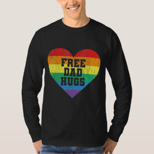 Camiseta Papá Libre Abraza Orgullo Gay Gay Orgullo Padre Lg
