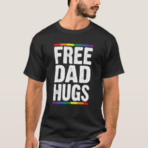 Camiseta Papá Libre De Los Hombres Abraza Lgbt Por Feliz Me