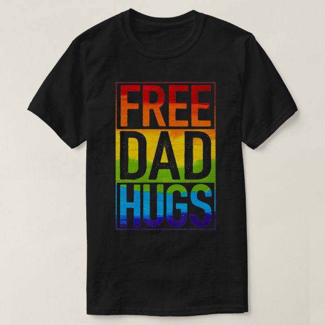 Camiseta Papá libre del orgullo gay abraza el orgullo LGBT  (Diseño del anverso)