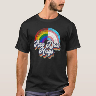 Camiseta Papá libre retro abraza a homosexuales transgénero