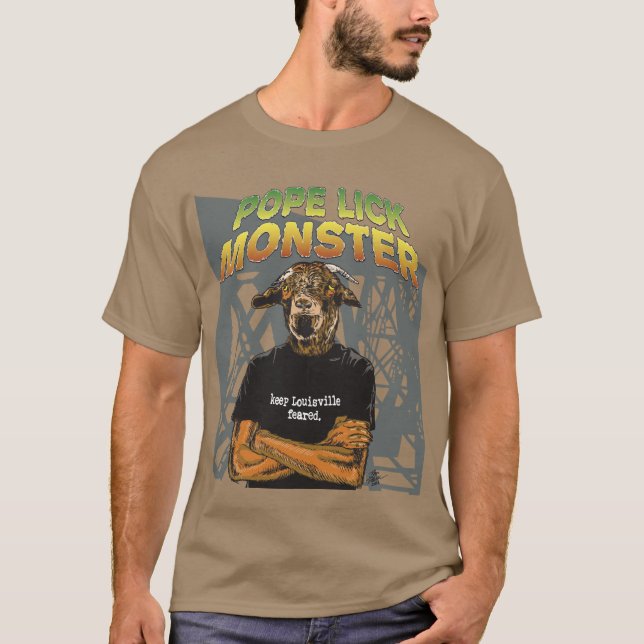 Camiseta Papa Lick Monster (Goatman) (Anverso)