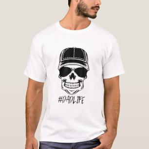 Camiseta Papá Life Skull Gafas de sol para los hombres del 