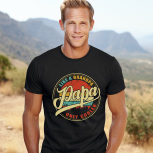 Camiseta Papa Like a Grandpa Only Cooler – Funny Dad Gift