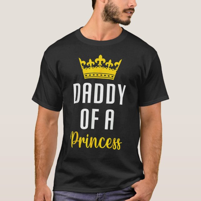 Camiseta Papá lindo de la princesa de papá padre de (Anverso)