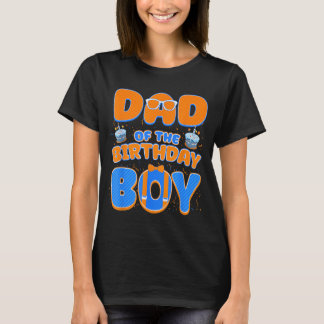 Camiseta Papá Lindo Del Niño Cumpleañero Combinando Azul Na