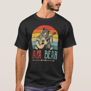 Camiseta Papá lindo oso viejo retro papá Guit del Día del P