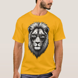 Camiseta Papa Lion T-Shirt - Audaz Tee de Diseño Gráfico
