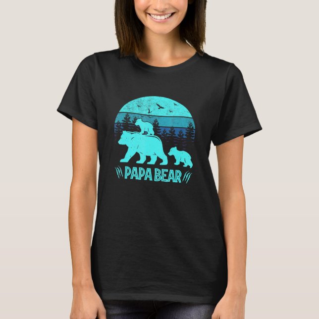 Camiseta Papá Lleva 2 Cubos Papi De Gemelos (Anverso)