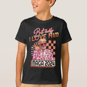 Camiseta Papá, lo amo, Maga 2024 Donald Trump en cuarto lug