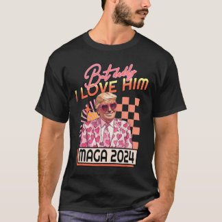 Camiseta Papá, lo amo, Maga 2024 Donald Trump en cuarto lug