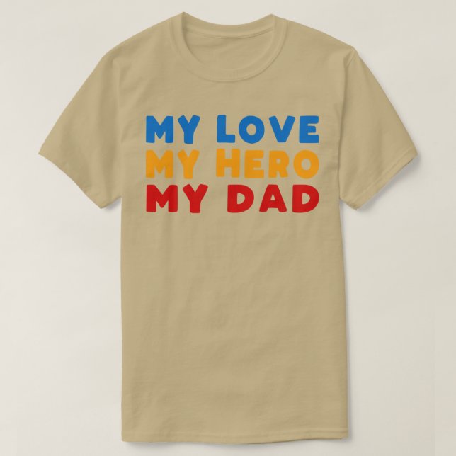 Camiseta Papá Love Gift (Diseño del anverso)