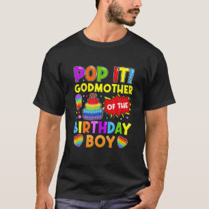 Camiseta Papá, Madrina Del Niño De Cumpleaños Fidget Kids