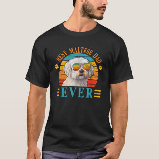 Camiseta Papá maltés del mejor perro del mundo