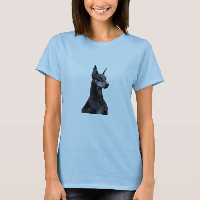 Camiseta Papá Mamá Doberman Pinscher  (Anverso)