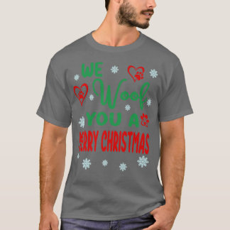Camiseta Papá, Mamá Perro, Te Queremos Una Feliz Navidad