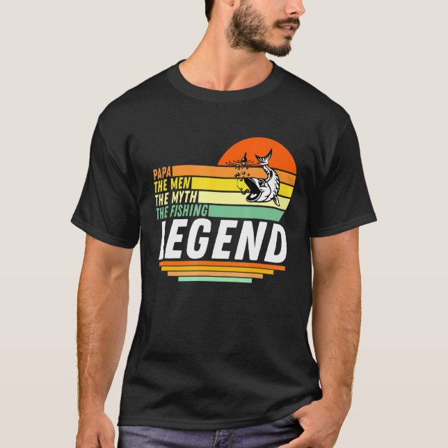Camiseta Papa Man El Mito De La Leyenda Pesquera Retro Suns (Anverso)