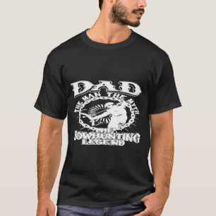 Camiseta Papá Man Mito Bote Leyenda de caza Arco Padre de C