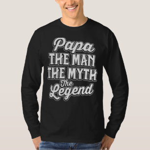 Camiseta Papa Man Mito Legend Para El Día De Los Padres De