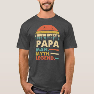 Camiseta Papa Man Mito Leyenda Padre Día Vintage