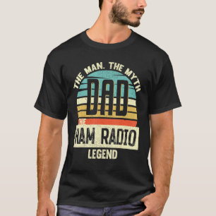 Camiseta Papá Man Myth Ham Radio Legend Amazing Fathers Day
