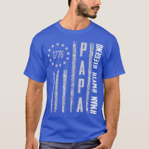 Camiseta PAPA MAN MYTH LEGEND Dad 1776 bandera de los Estad