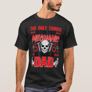 Camiseta Papa maquinista es mejor que mecánico para ser un