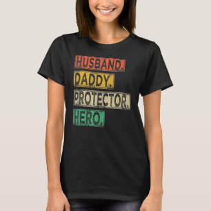 Camiseta Papá, marido vintage, protector de papá, héroe de