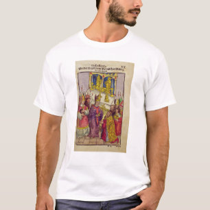 Camiseta Papa Martín V da a Sigismund el regalo simbólico