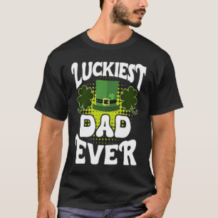 Camiseta Papá más afortunado del Día de San Patricio