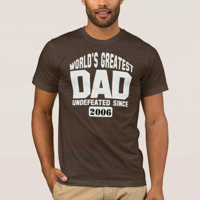 Camiseta Papá más grande adaptable (Anverso)