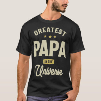 Camiseta Papá más grande en el abuelo del universo