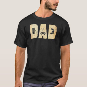Camiseta Papá masculino y padre de los juegos de video de l