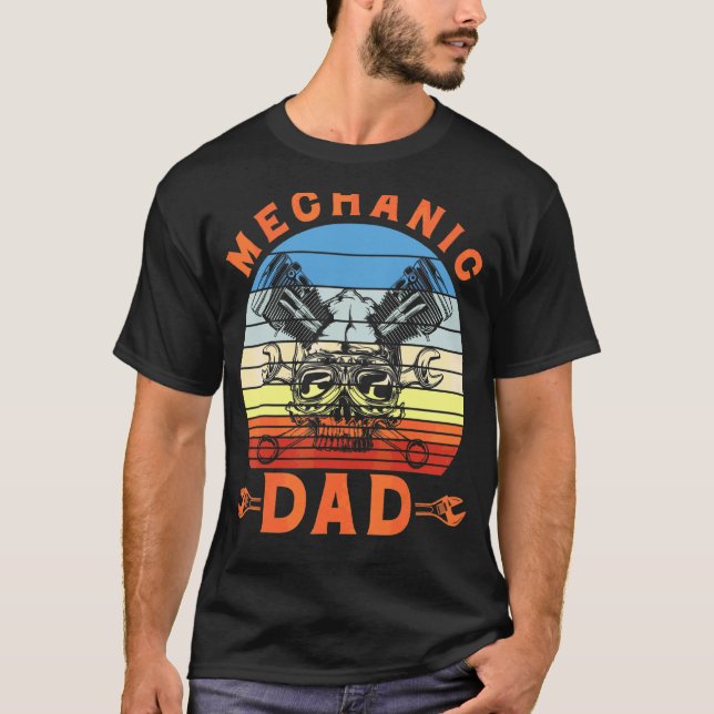 Camiseta Papá mecánico (Anverso)